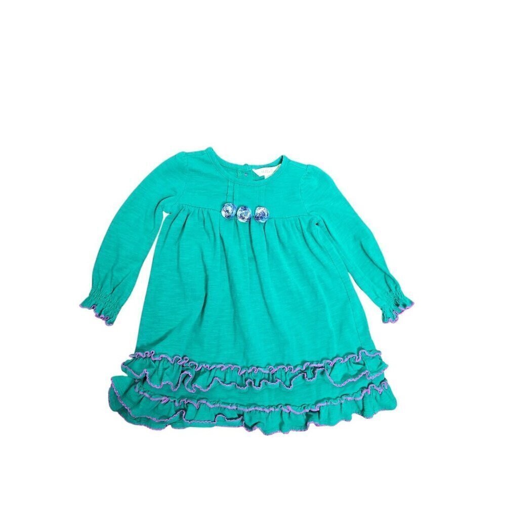 Matilda Jane Veggie Stand Dress 18-24 Months Green Ruffles